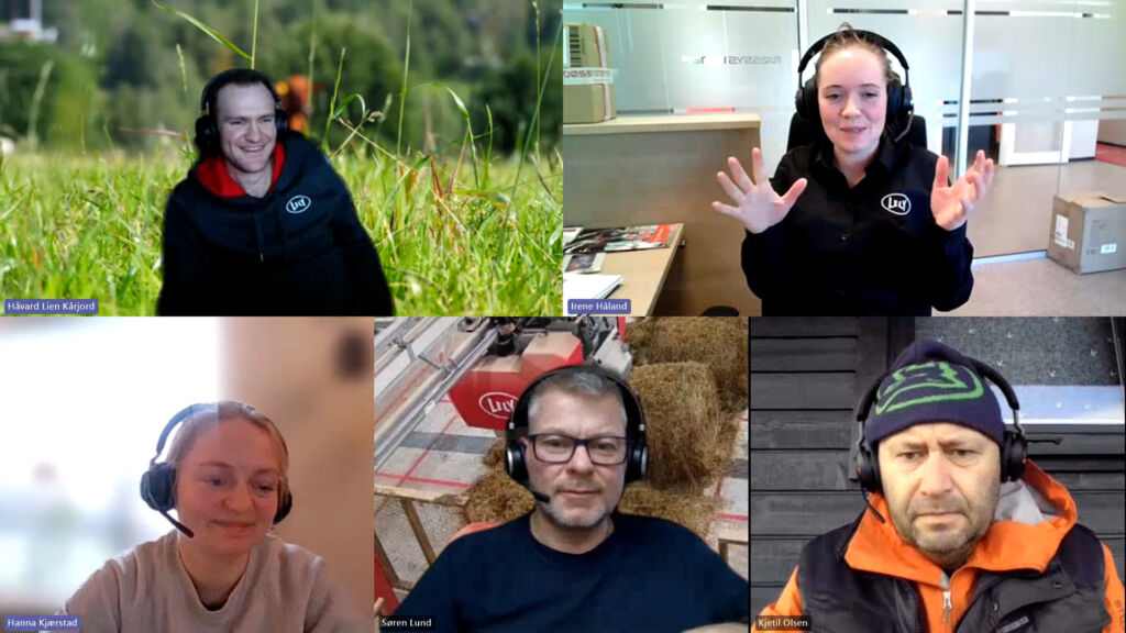 iFMS-team om Kvægkongres 2025. Håvard Lien Kårjord, Irene Håland, Hanna Kjærstad og Søren Lund. Sist, men ikke minst, podkastvert Kjetil Olsen