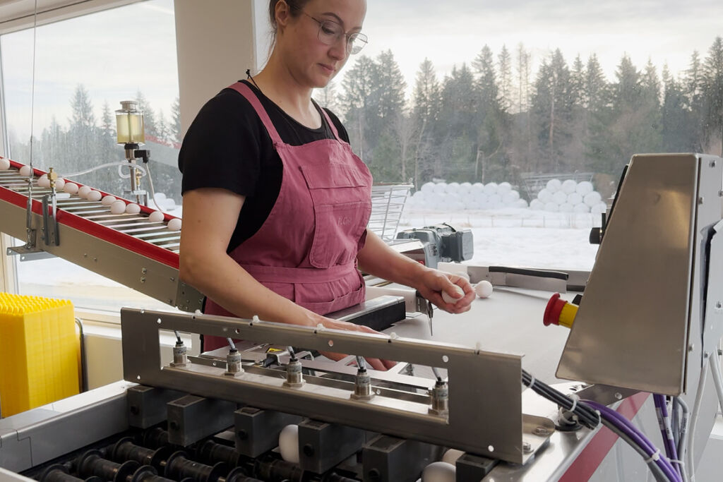 Ida Kristoffersen på Brekka gård, Vassbygda i Stjørdal. Mars 2025